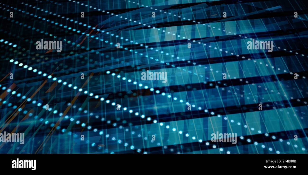 Blockchain Technologie als Creative Business Konzept Stockfoto