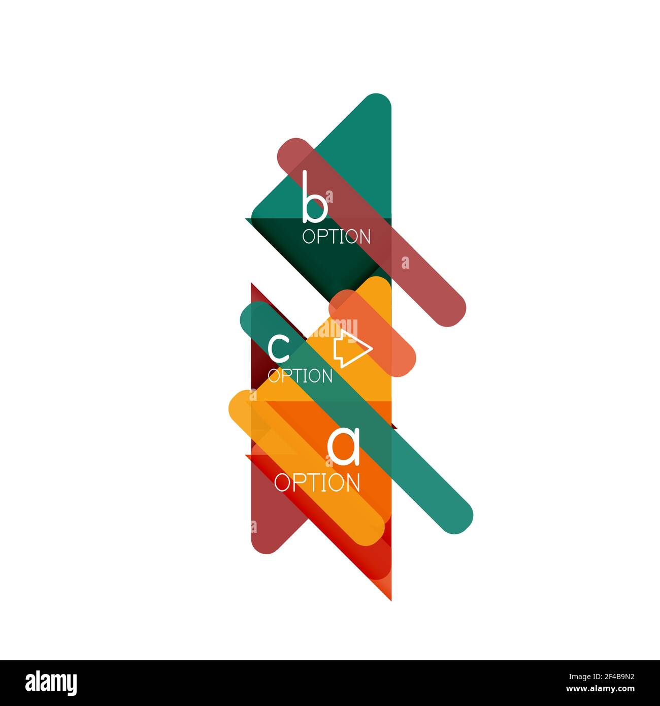Triangle Data Visualization Design, Option Infografik Layout. Triangle Data Visualization Design, Option Infografik Layout. Vektorgrafik Stock Vektor