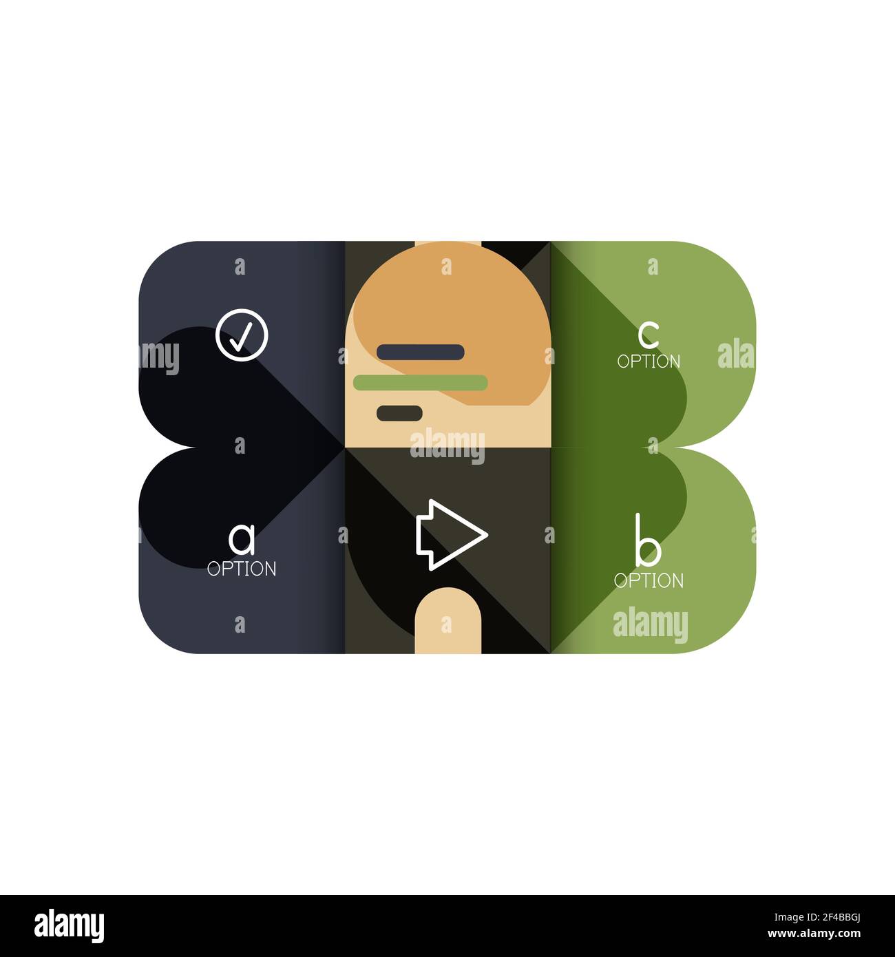 Infografiken Option und Schritt für Schritt in abgerundeten Quadraten, Element des Diagramms, Diagramm, Diagramm mit Optionen, Teile, Prozesse. Infografiken Option und Schritt für Schritt in abgerundeten Quadraten, Element des Diagramms, Diagramm, Diagramm mit Optionen, Teile, Prozesse. Vektor-Geschäftsvorlage für Präsentation oder Web-Info-Banner Stock Vektor
