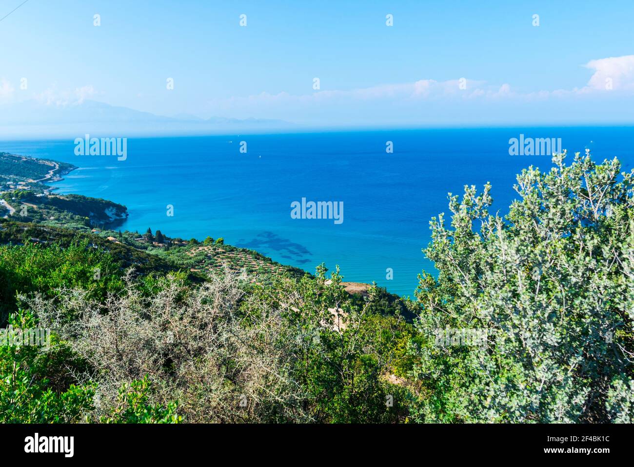 Sommerlandschaft auf der Insel Zakynthos Stockfoto