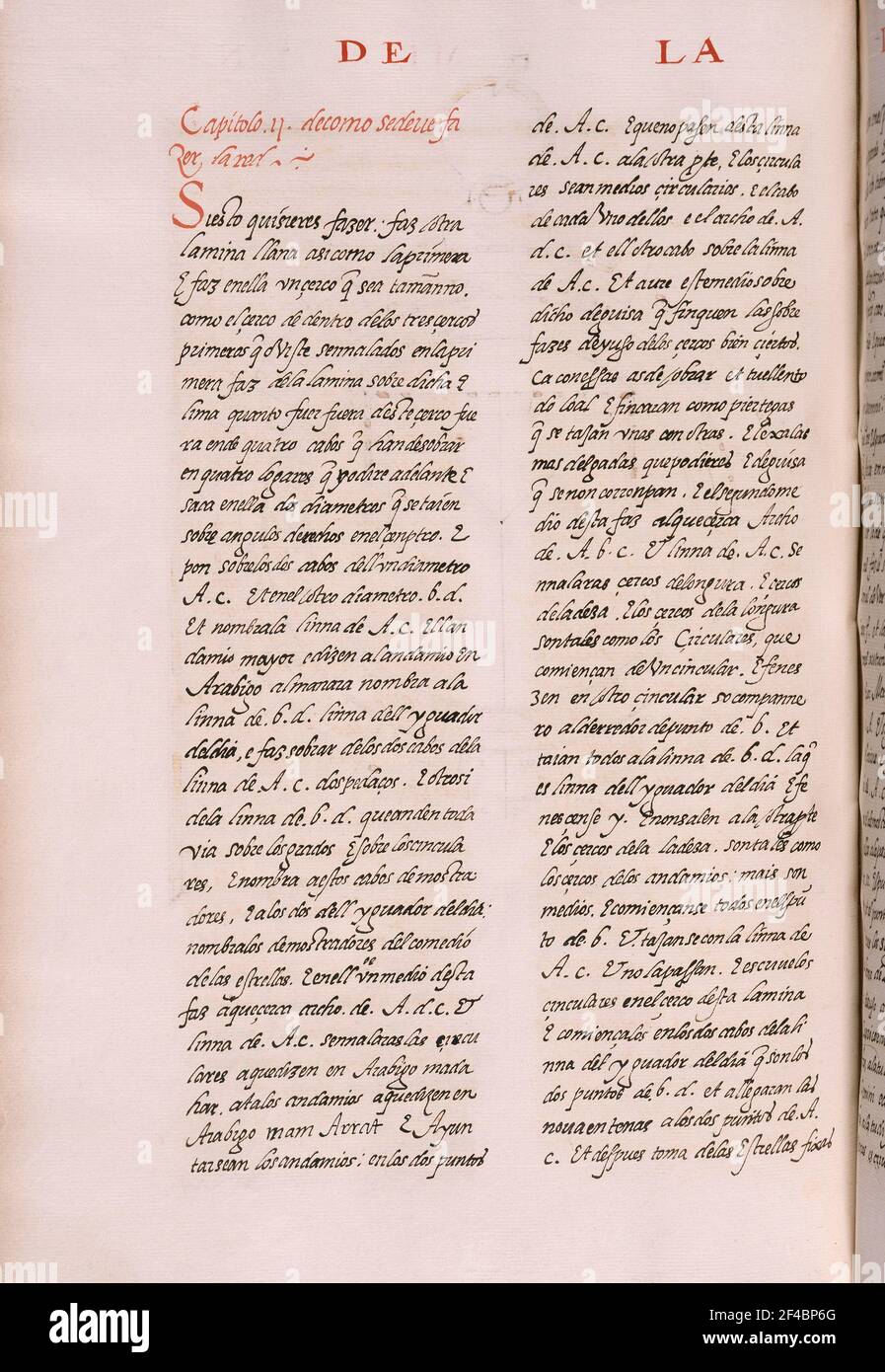 MS HI1-FOL 102- COPIA DEL LIBRO DEL SABRE DE ASTRONOMIA-1276 EJEMPLAR DE JUAN HONORATO DE 1562. Autor: Alfonso X von Kastilien. ORT: MONASTERIO-BIBLIOTECA-COLECCION. SAN LORENZO DEL ESCORIAL. MADRID. SPANIEN. Stockfoto