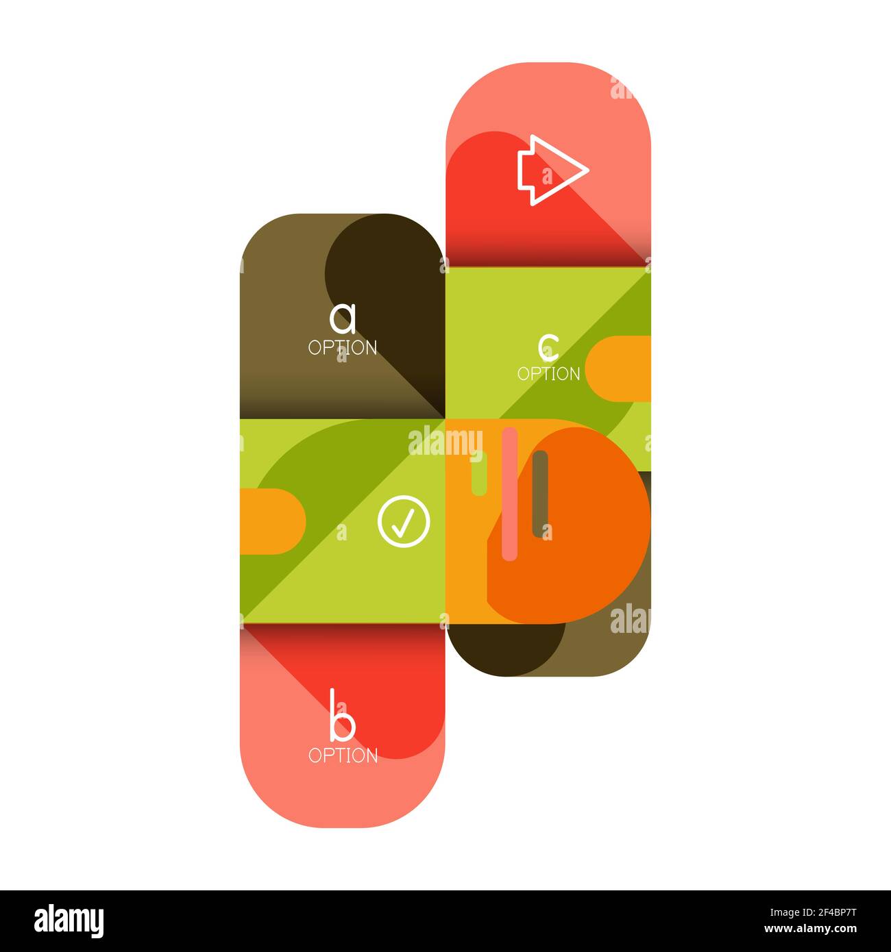 Infografiken Option und Schritt für Schritt in abgerundeten Quadraten, Element des Diagramms, Diagramm, Diagramm mit Optionen, Teile, Prozesse. Infografiken Option und Schritt für Schritt in abgerundeten Quadraten, Element des Diagramms, Diagramm, Diagramm mit Optionen, Teile, Prozesse. Vektor-Geschäftsvorlage für Präsentation oder Web-Info-Banner Stock Vektor