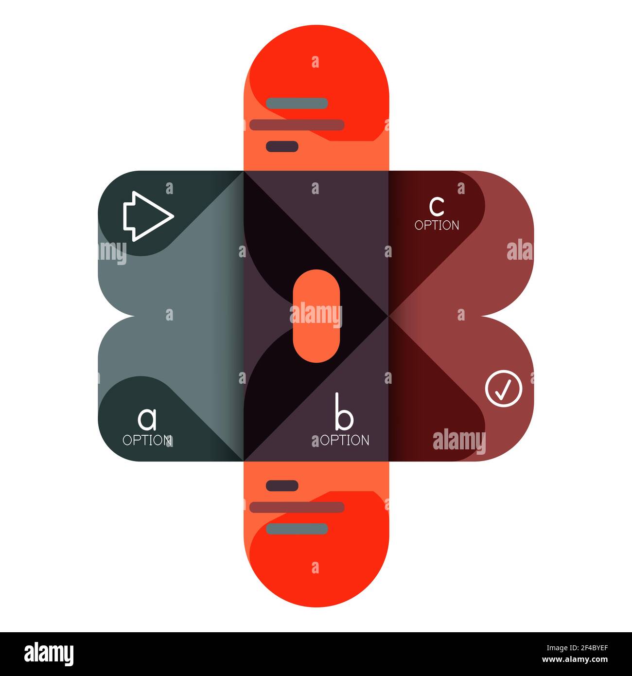 Infografiken Option und Schritt für Schritt in abgerundeten Quadraten, Element des Diagramms, Diagramm, Diagramm mit Optionen, Teile, Prozesse. Infografiken Option und Schritt für Schritt in abgerundeten Quadraten, Element des Diagramms, Diagramm, Diagramm mit Optionen, Teile, Prozesse. Vektor-Geschäftsvorlage für Präsentation oder Web-Info-Banner Stock Vektor