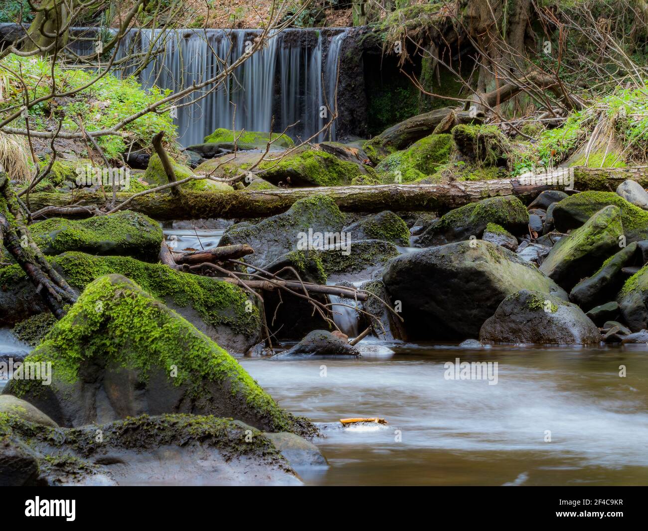 Staffordshire Wasserfall Stockfoto