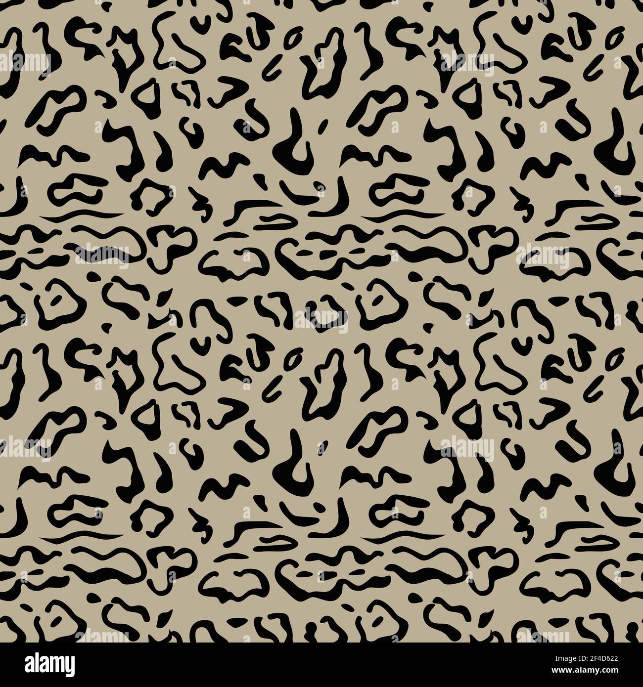 Vektor nahtloses Muster von Snow Leopard Haut. Hintergrund-Design, textile Dekoration, animalische Druck. Stock Vektor