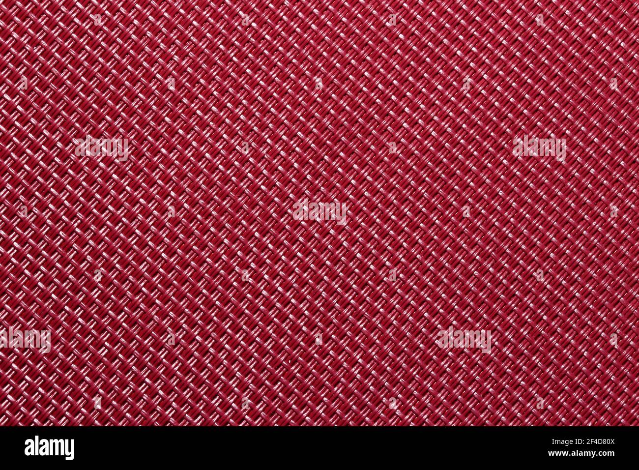 Rote Stoff Nahaufnahme Oberflächenstruktur Stockfoto
