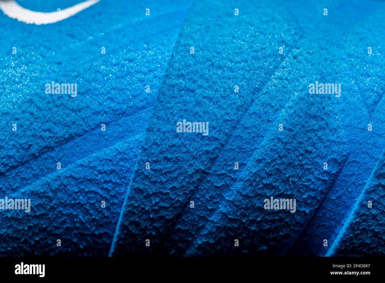 Blau Synthetic Fabric Mustertextur Stockfoto
