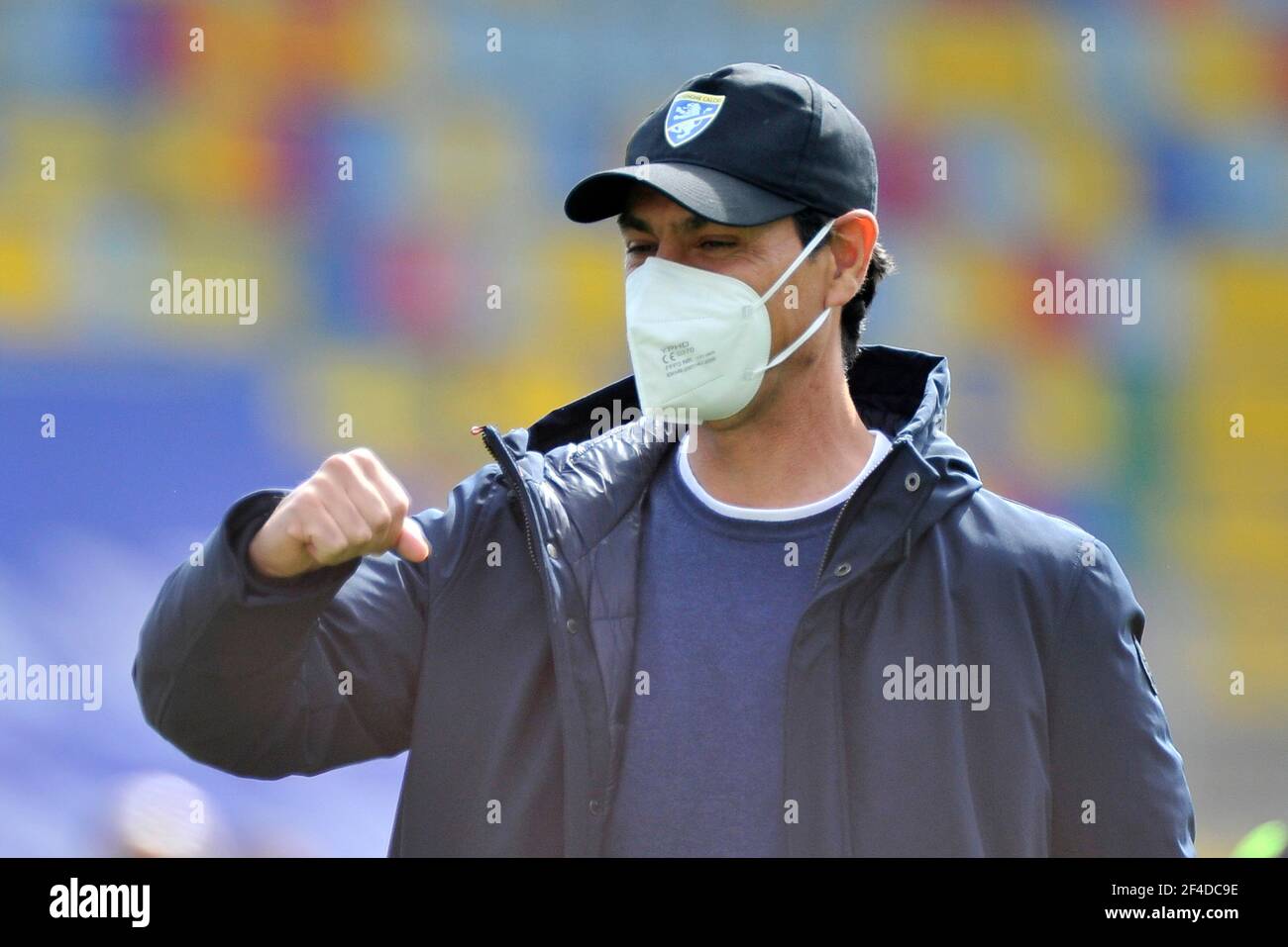 Frosinone, Italien. März 2021, 20th. Alessandro Nesta Coach von Frosinone, während des Spiels der italienischen Liga-Serie B zwischen Frosinone gegen Lecce Endergebnis 0-3, Spiel im Benito Stirpe Stadion in Frosinone gespielt. Italien, 20. März 202. (Foto von Vincenzo Izzo/Sipa USA) Quelle: SIPA USA/Alamy Live News Stockfoto