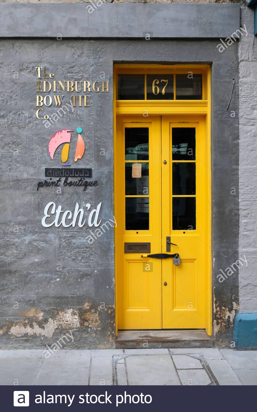 The Edinburgh Bow Tie Co., Rose Street, Edinburgh, Schottland Stockfoto