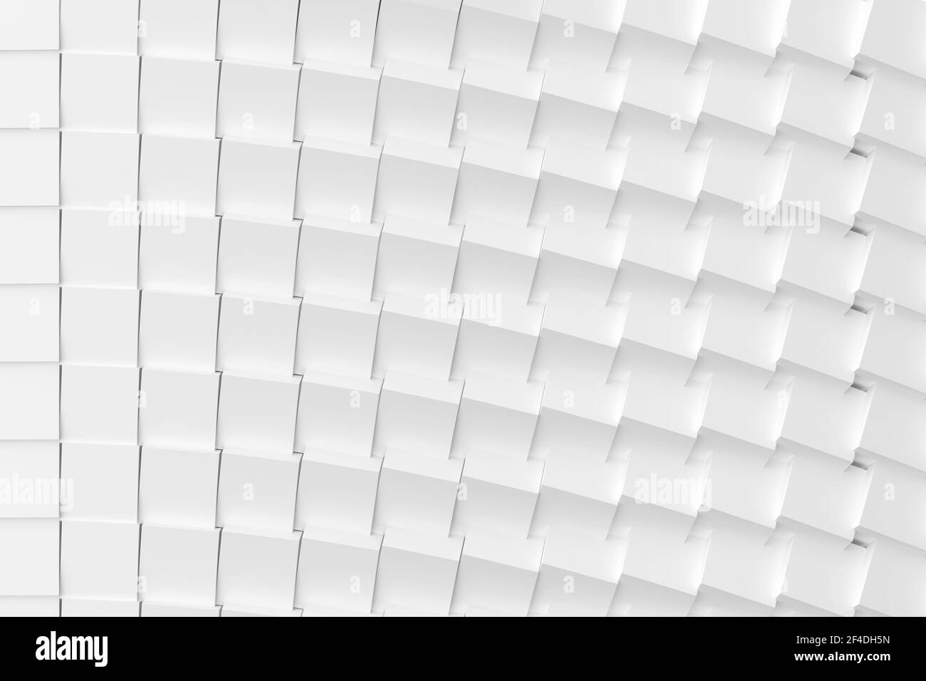 Abstrakter Hintergrund. Muster mit weißen Kästchen. 3D Bild Stockfoto