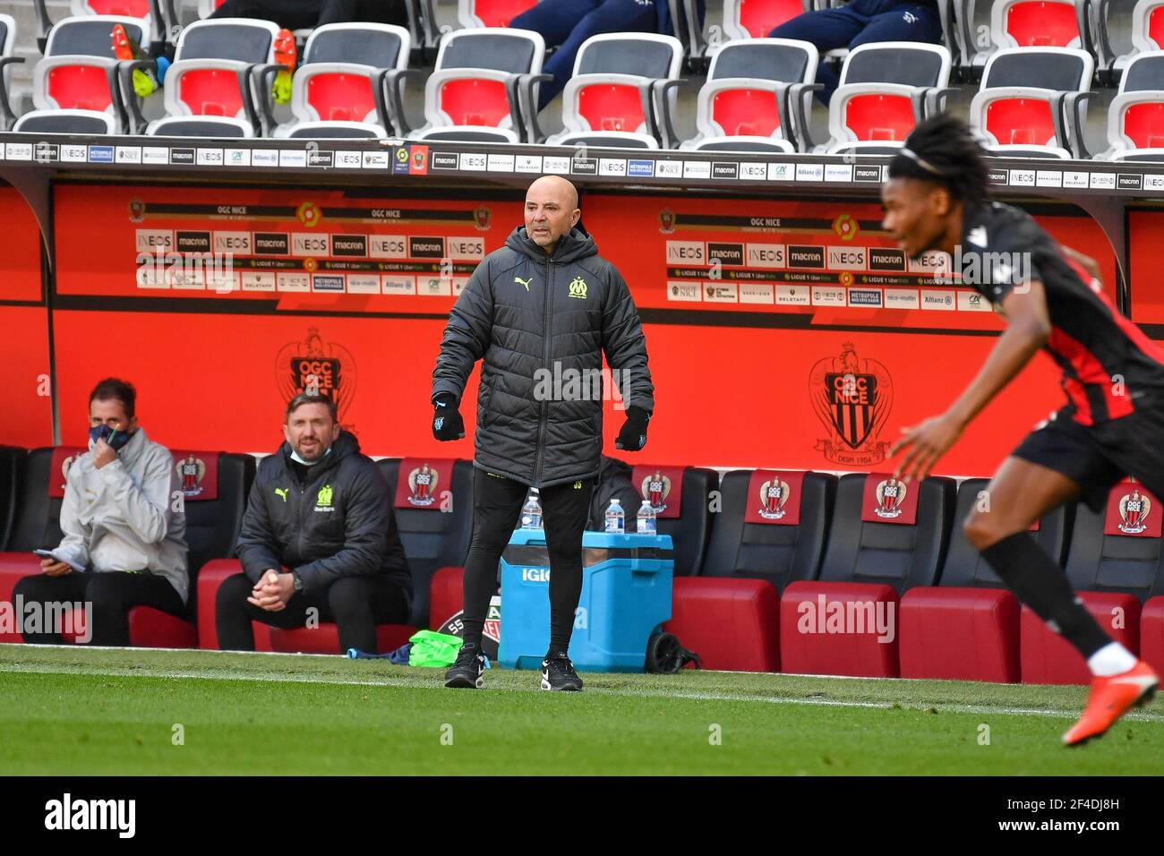 Nizza Frankreich Marz 2021 20th Jorge Sampaoli Beim Spiel Nizza Gegen Marseille In Der Ligue 1 Uber Isst Am 20 Marz 2021 In Nizza Frankreich Foto Lionel Urman Sipa Usa Quelle Sipa Usa Alamy