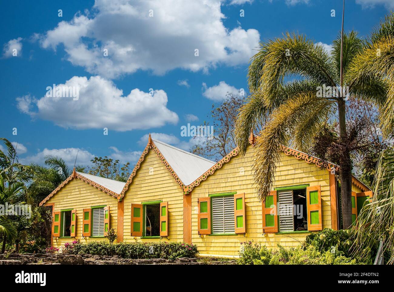 Caribelle Batik im Romney Manor auf St. Kitts Stockfoto