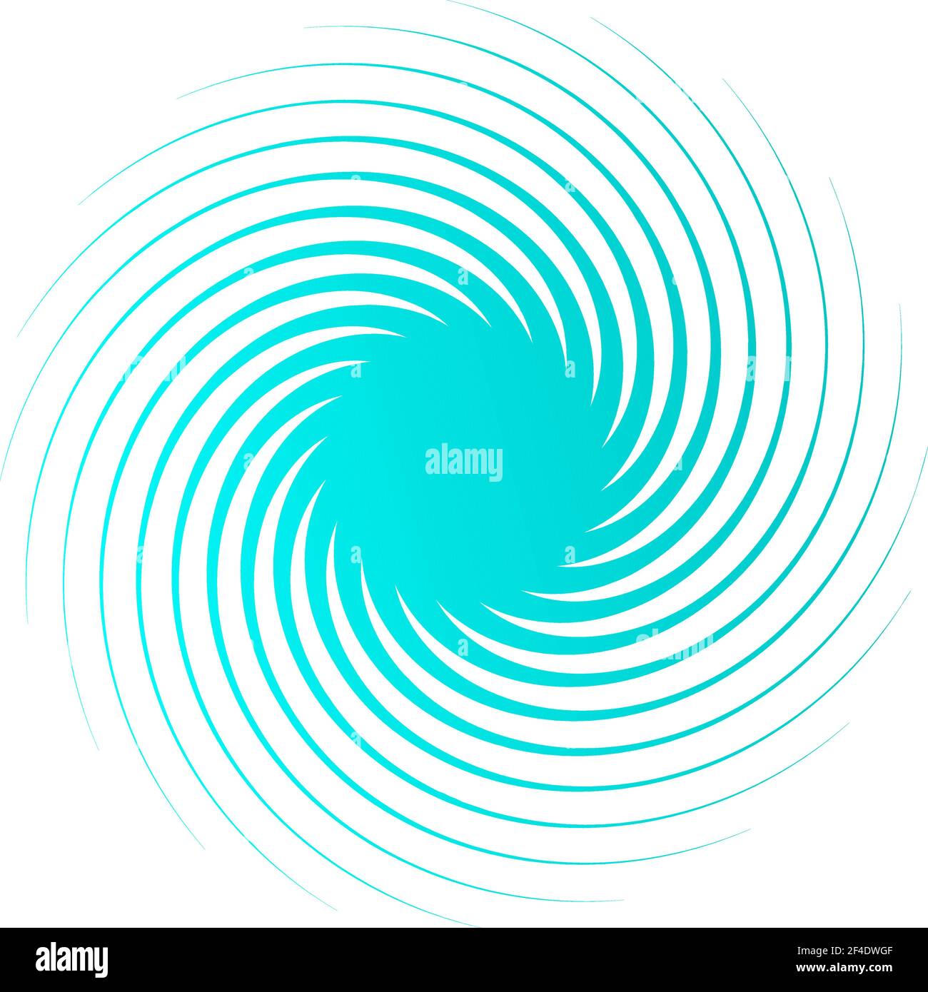 Zyklischer Kreis, Helix, Spiralelement. Konzentrische Form mit Rotations-, Zentrifuge- und Kreideeffekt. Vektordarstellung „Drehen“, „Wirbeln“ und „Wirbeln“ – S Stock Vektor