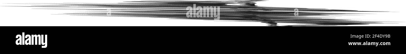 Grungy, Grunge, und strukturierte dicke Linie Trennlinie, Pinsel, Pinselstrich Vektor. Tinte, Flüssigkeit und Flüssigkeit horizontal Spritz-Effekt – Stock Vektor-Illust Stock Vektor