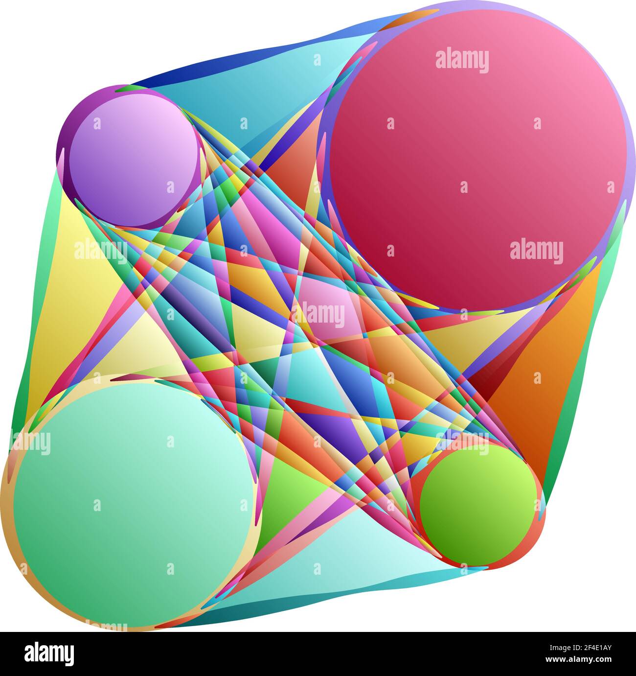 Abstraktes Motiv, Mandala Form Design Element - Stock Illustration, Clip Art Grafiken Stock Vektor
