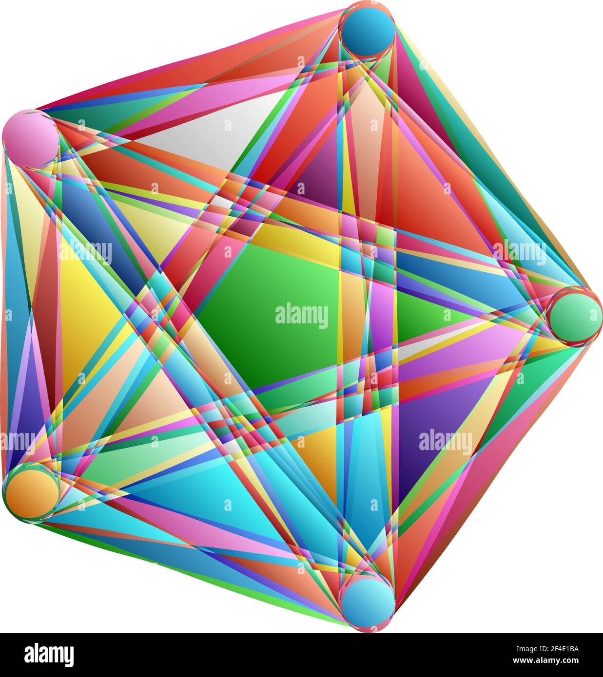 Abstraktes Motiv, Mandala Form Design Element - Stock Illustration, Clip Art Grafiken Stock Vektor