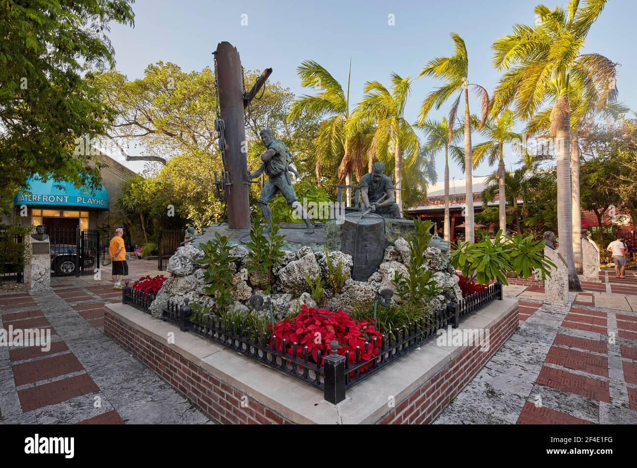 Key West Historic Memorial Sculpture Garden in Key West Florida USA Stockfoto