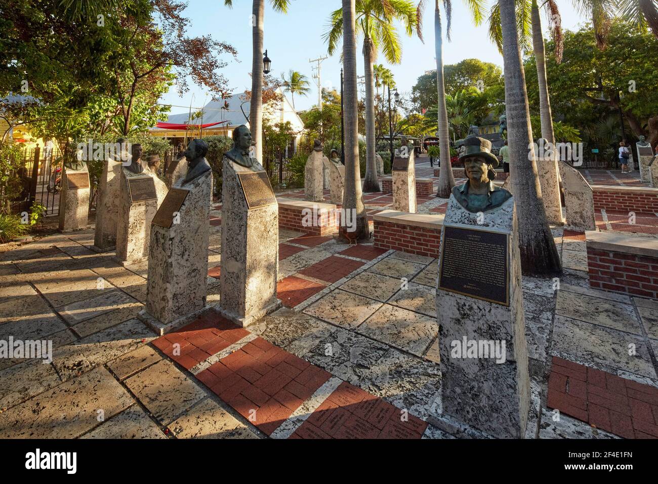 Key West Historic Memorial Sculpture Garden in Key West Florida USA Stockfoto