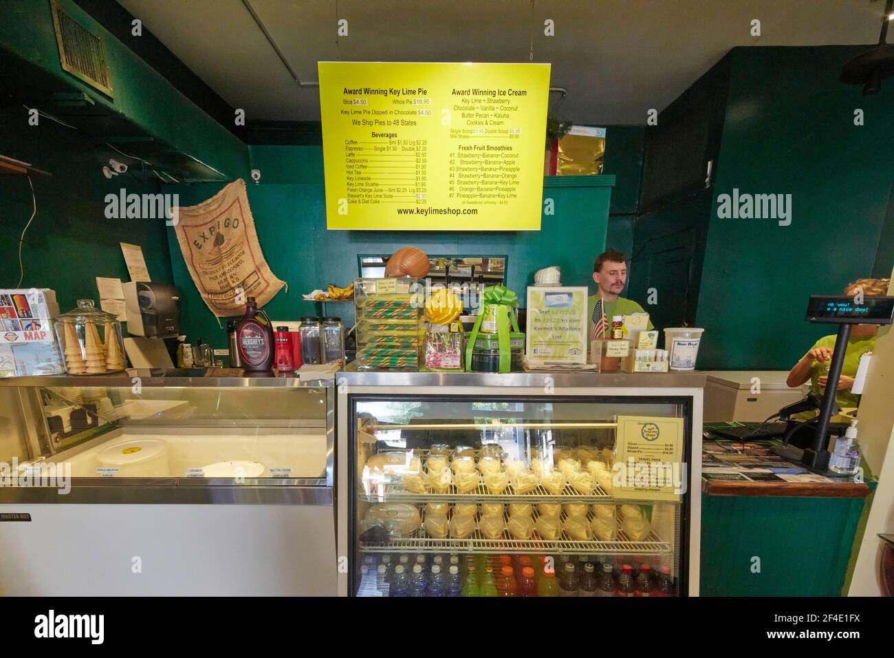 Kermit's Key Lime Shoppe in der Duval Street in Key West Florida USA