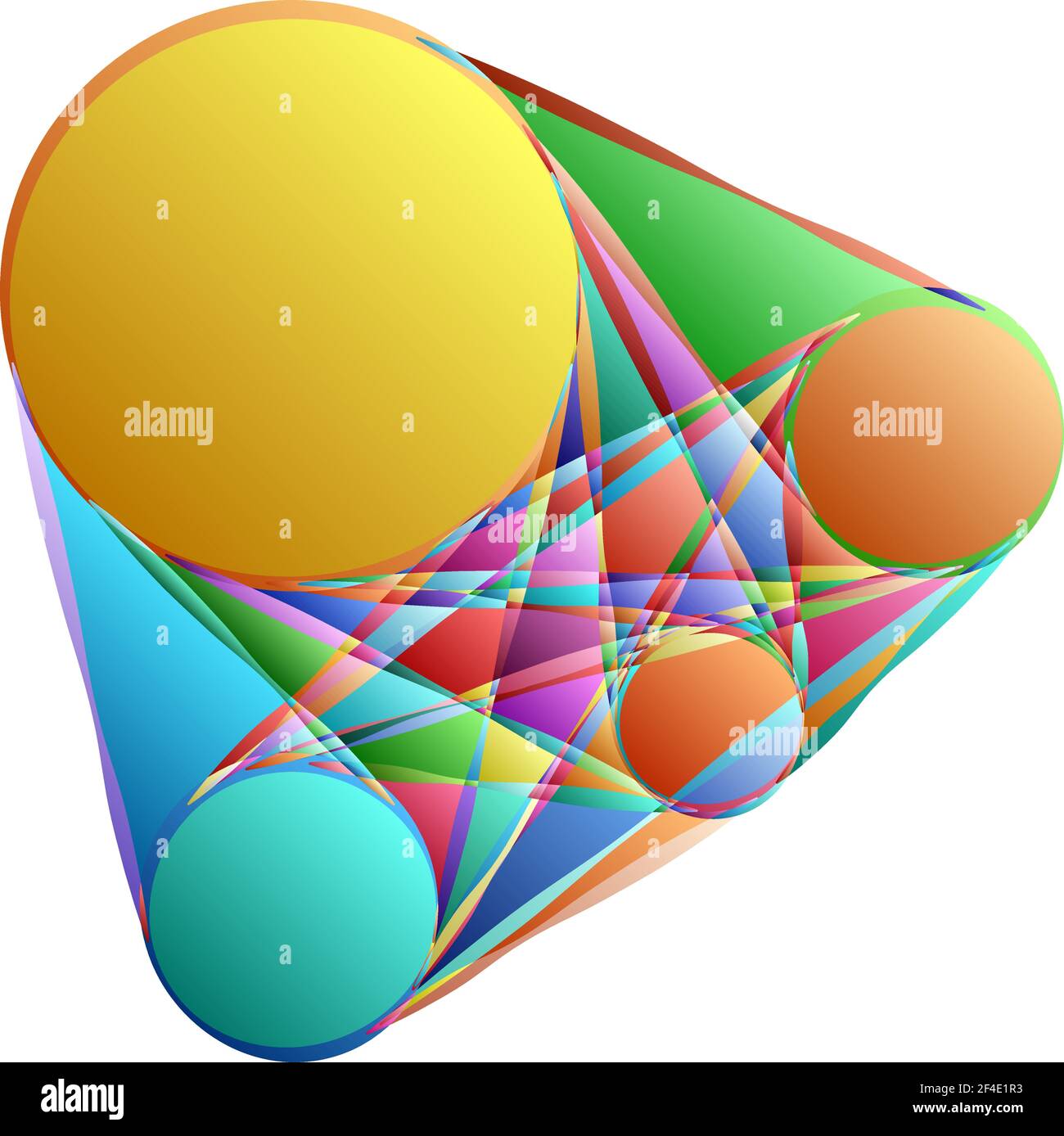 Abstraktes Motiv, Mandala Form Design Element - Stock Illustration, Clip Art Grafiken Stock Vektor