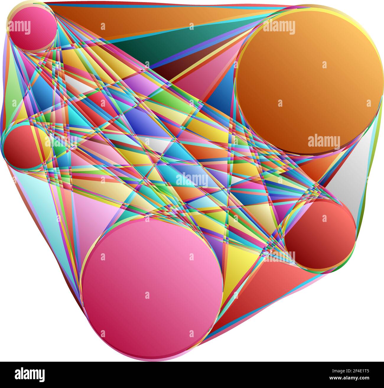 Abstraktes Motiv, Mandala Form Design Element - Stock Illustration, Clip Art Grafiken Stock Vektor