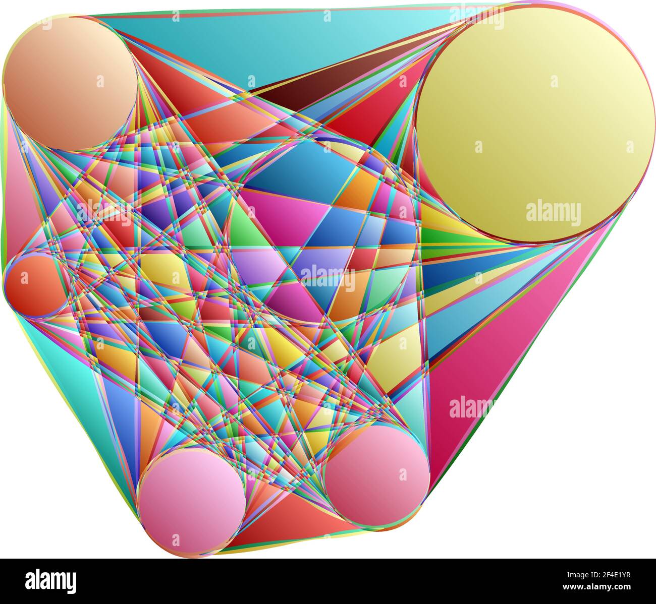 Abstraktes Motiv, Mandala Form Design Element - Stock Illustration, Clip Art Grafiken Stock Vektor