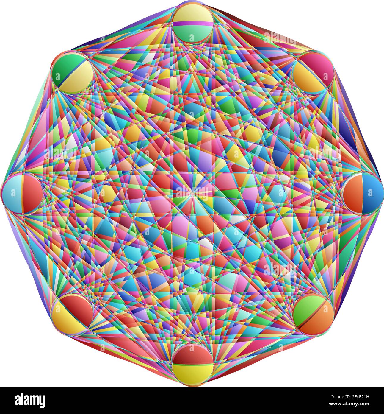 Abstraktes Motiv, Mandala Form Design Element - Stock Illustration, Clip Art Grafiken Stock Vektor