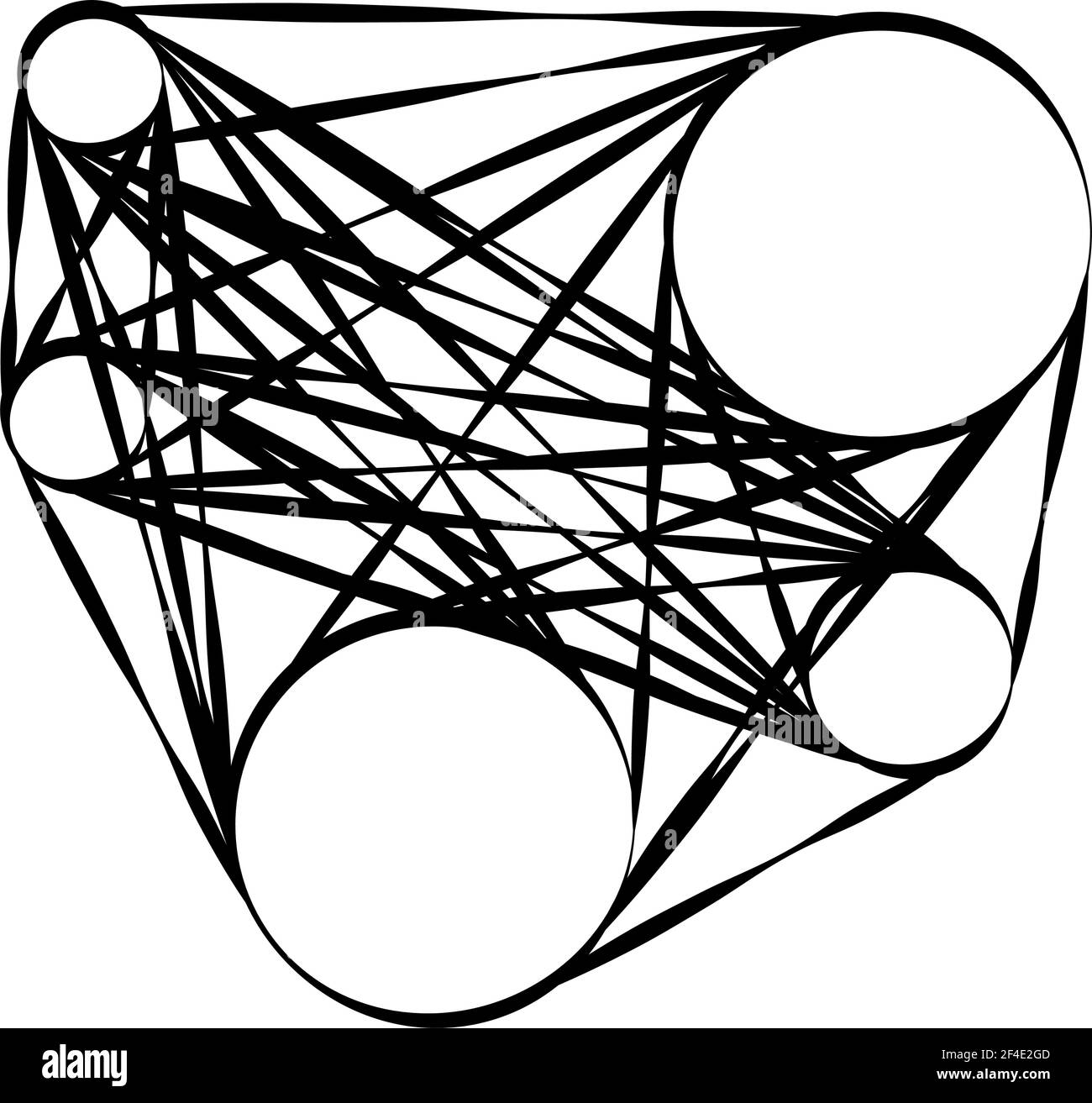 Abstraktes Motiv, Mandala Form Design Element - Stock Illustration, Clip Art Grafiken Stock Vektor