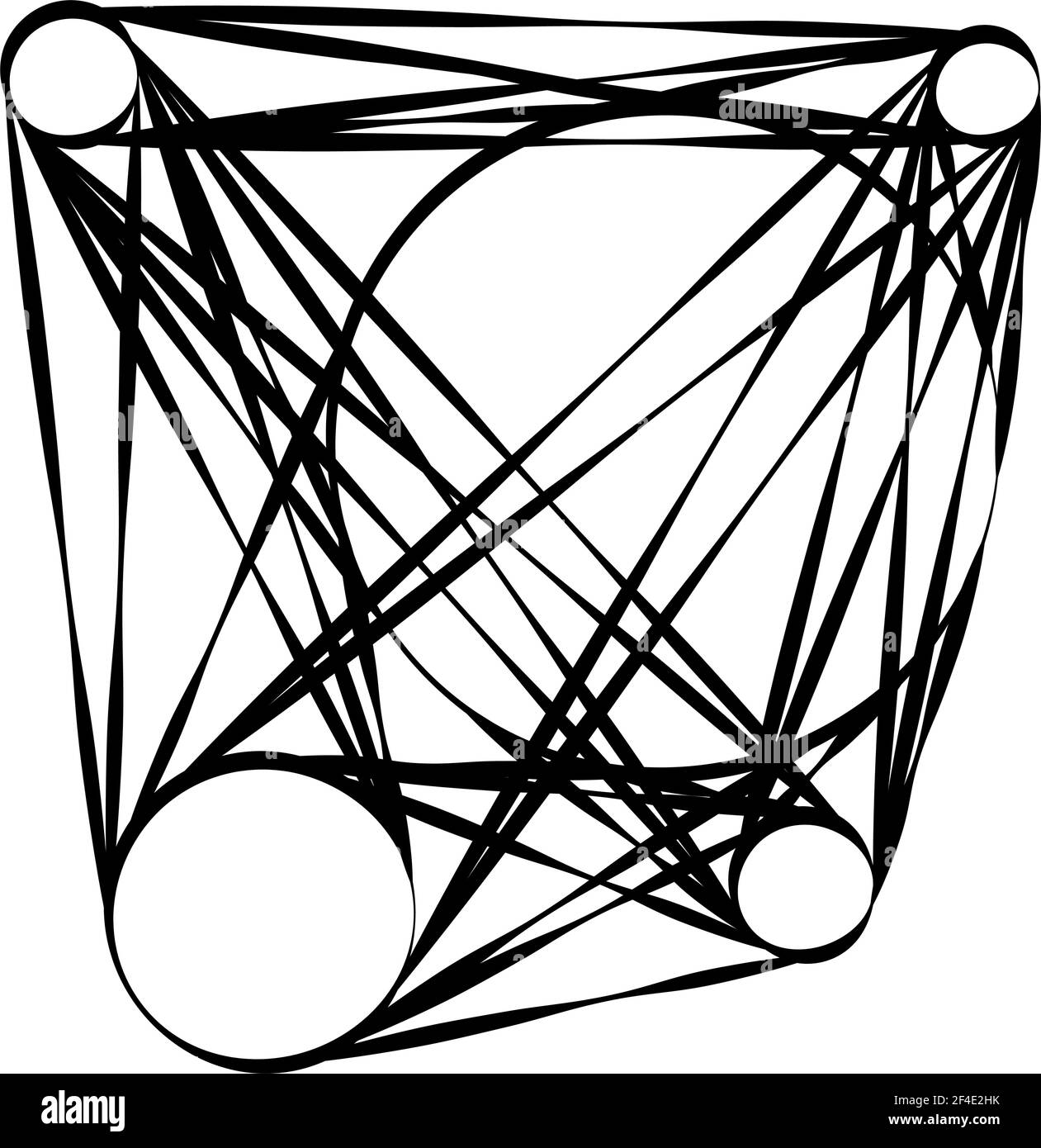 Abstraktes Motiv, Mandala Form Design Element - Stock Illustration, Clip Art Grafiken Stock Vektor