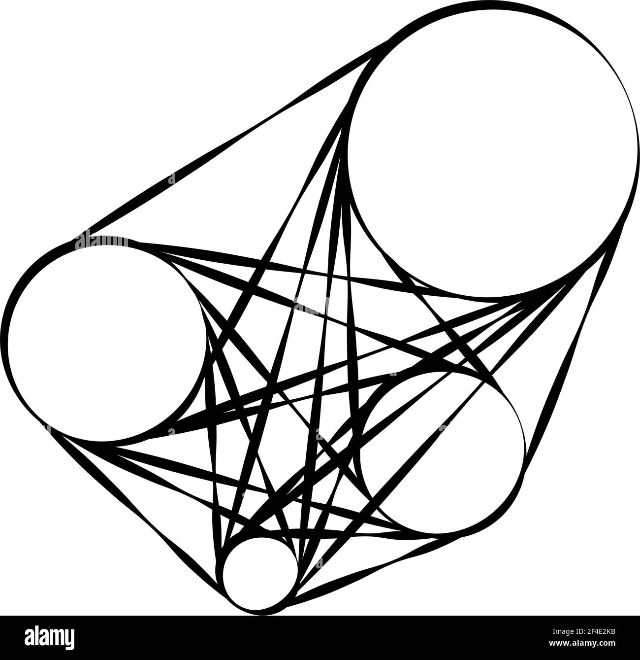 Abstraktes Motiv, Mandala Form Design Element - Stock Illustration, Clip Art Grafiken Stock Vektor