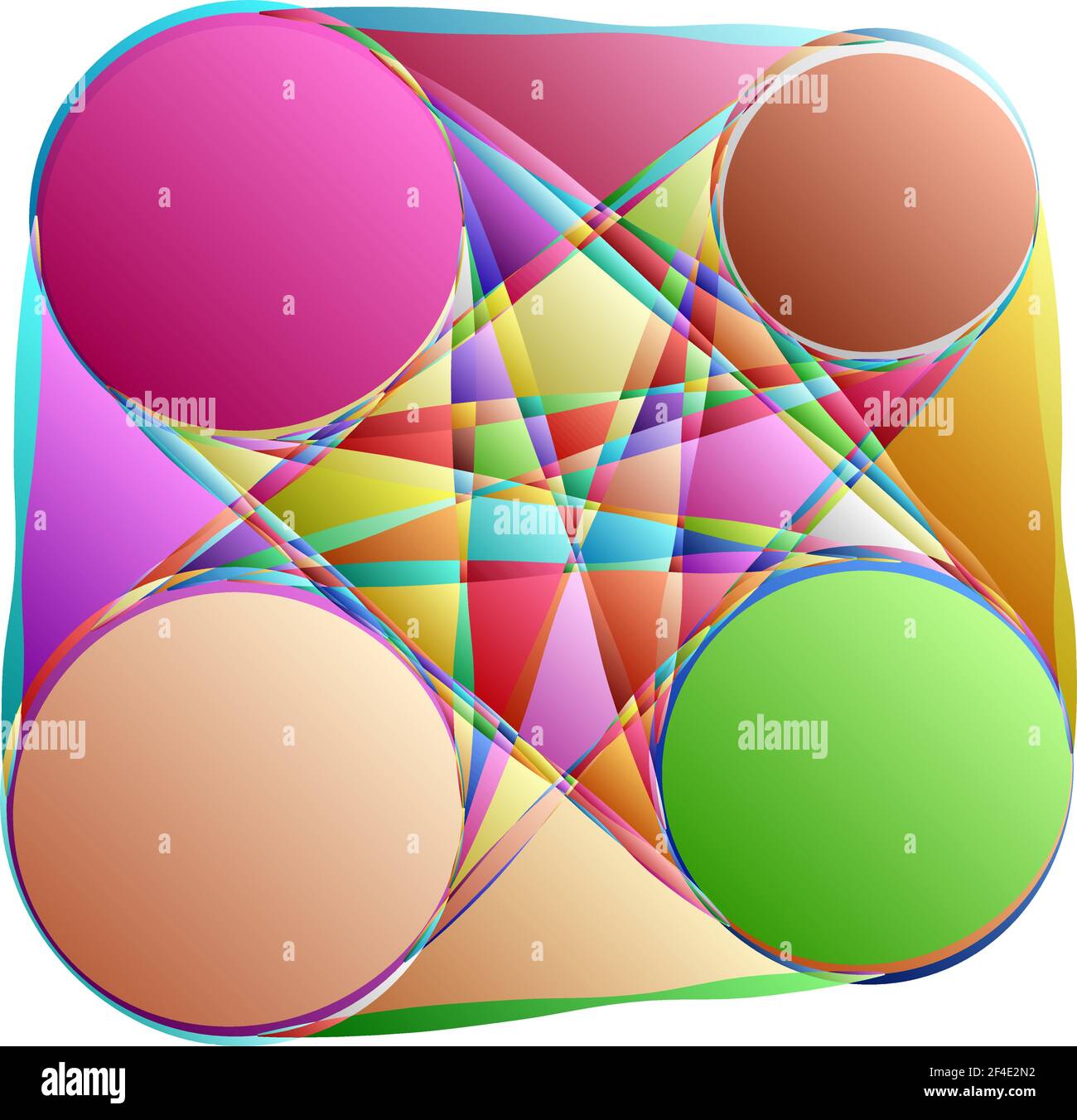 Abstraktes Motiv, Mandala Form Design Element - Stock Illustration, Clip Art Grafiken Stock Vektor