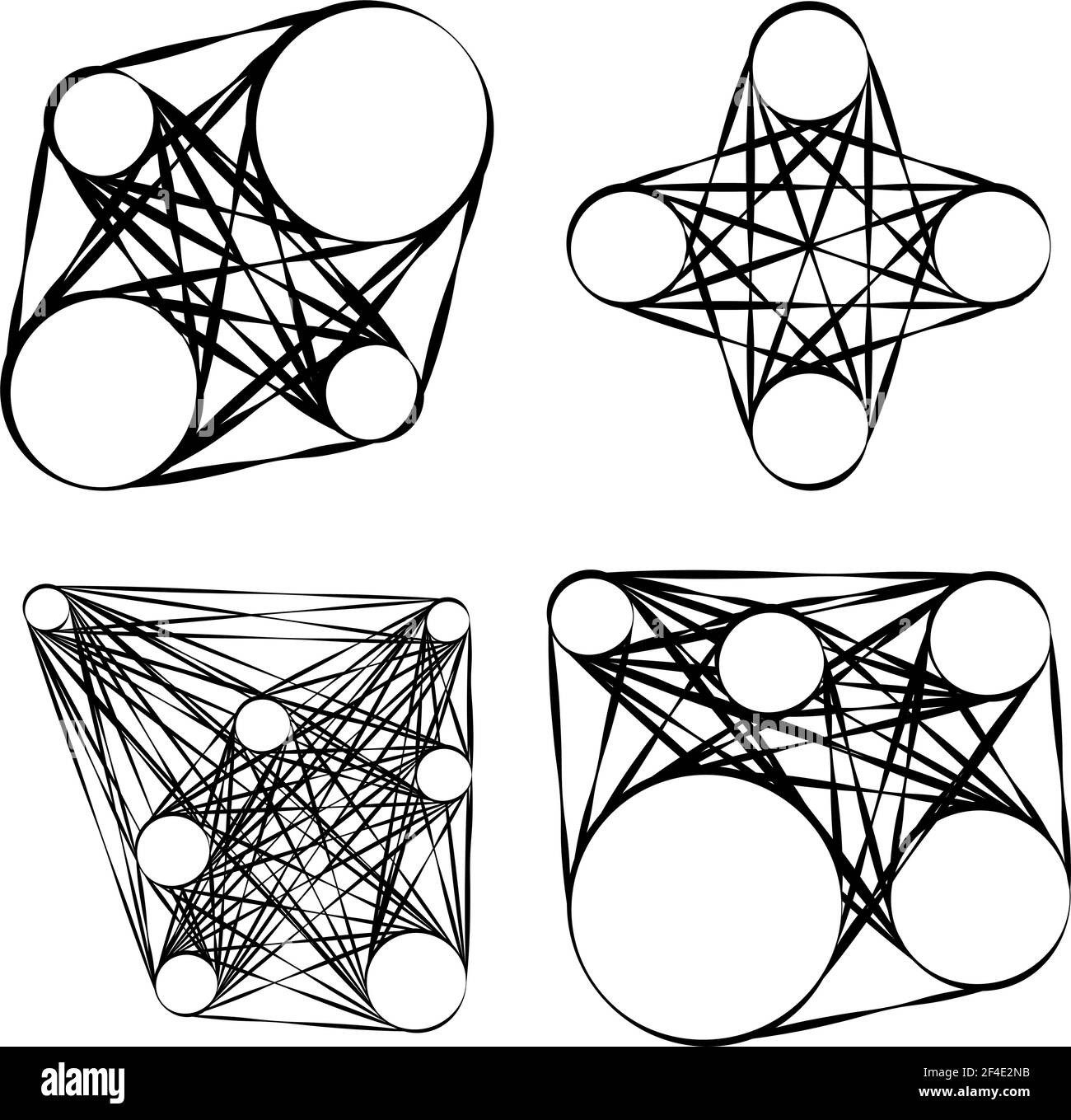 Abstraktes Motiv, Mandala Form Design Element - Stock Illustration, Clip Art Grafiken Stock Vektor