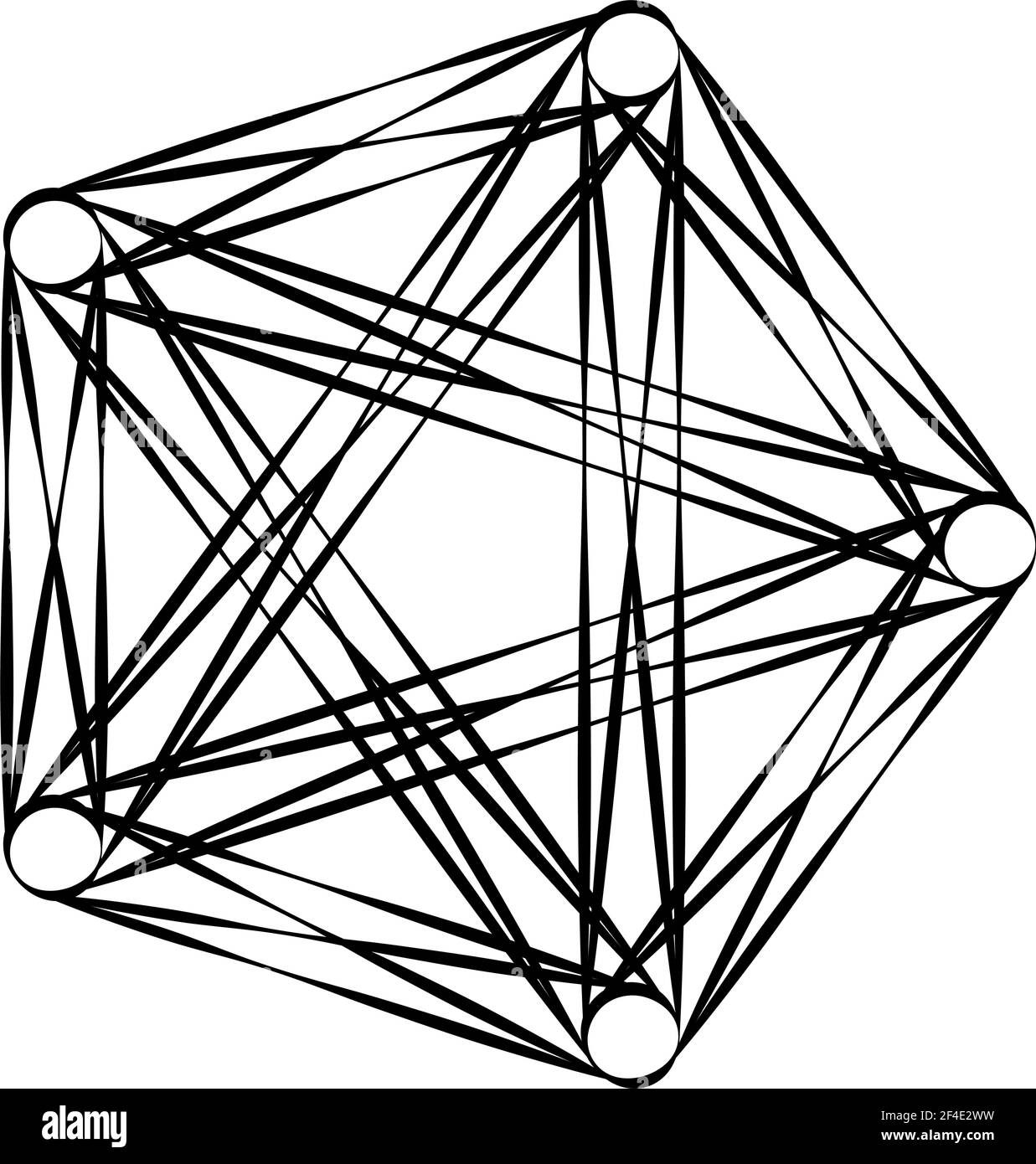 Abstraktes Motiv, Mandala Form Design Element - Stock Illustration, Clip Art Grafiken Stock Vektor