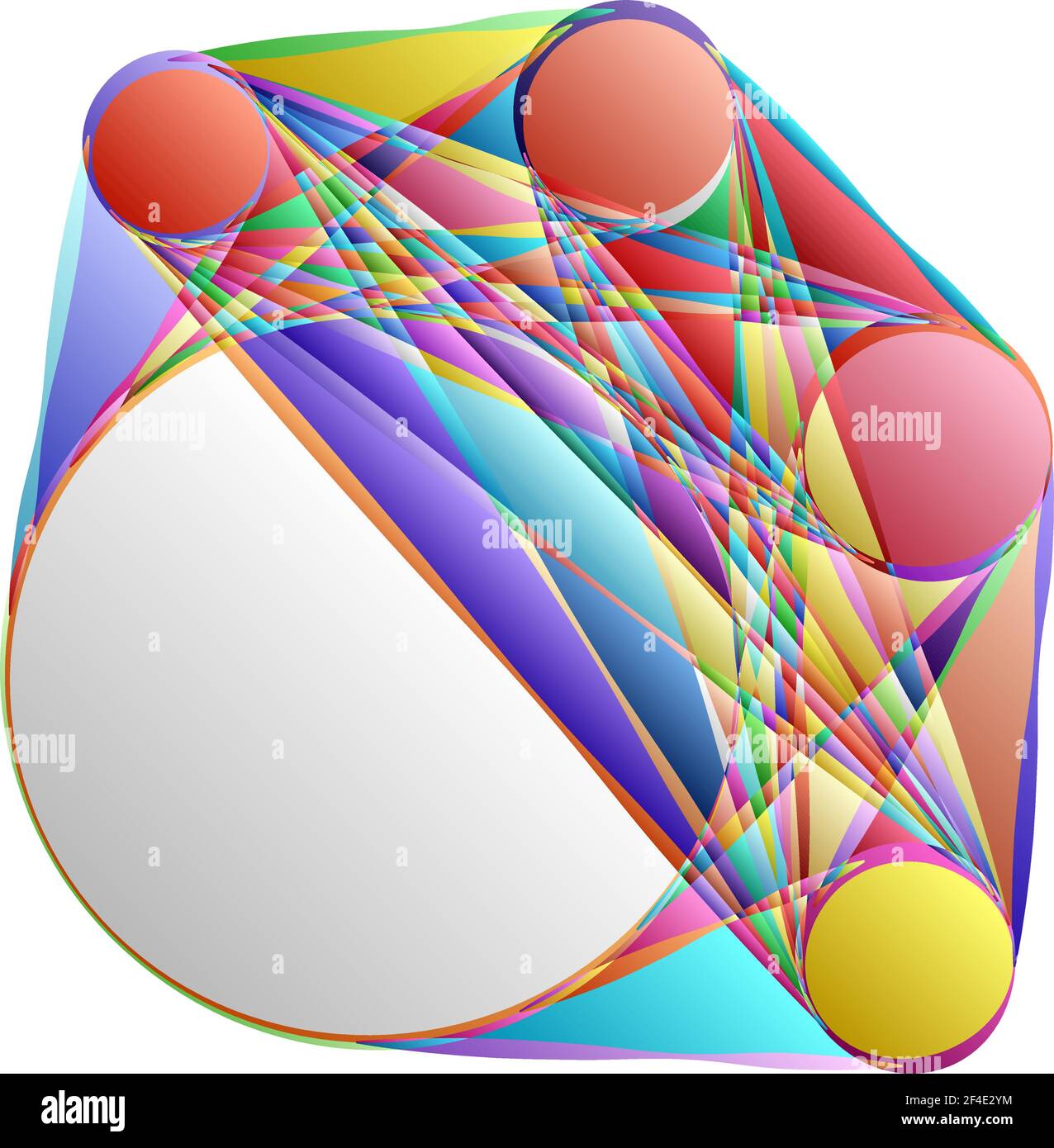 Abstraktes Motiv, Mandala Form Design Element - Stock Illustration, Clip Art Grafiken Stock Vektor