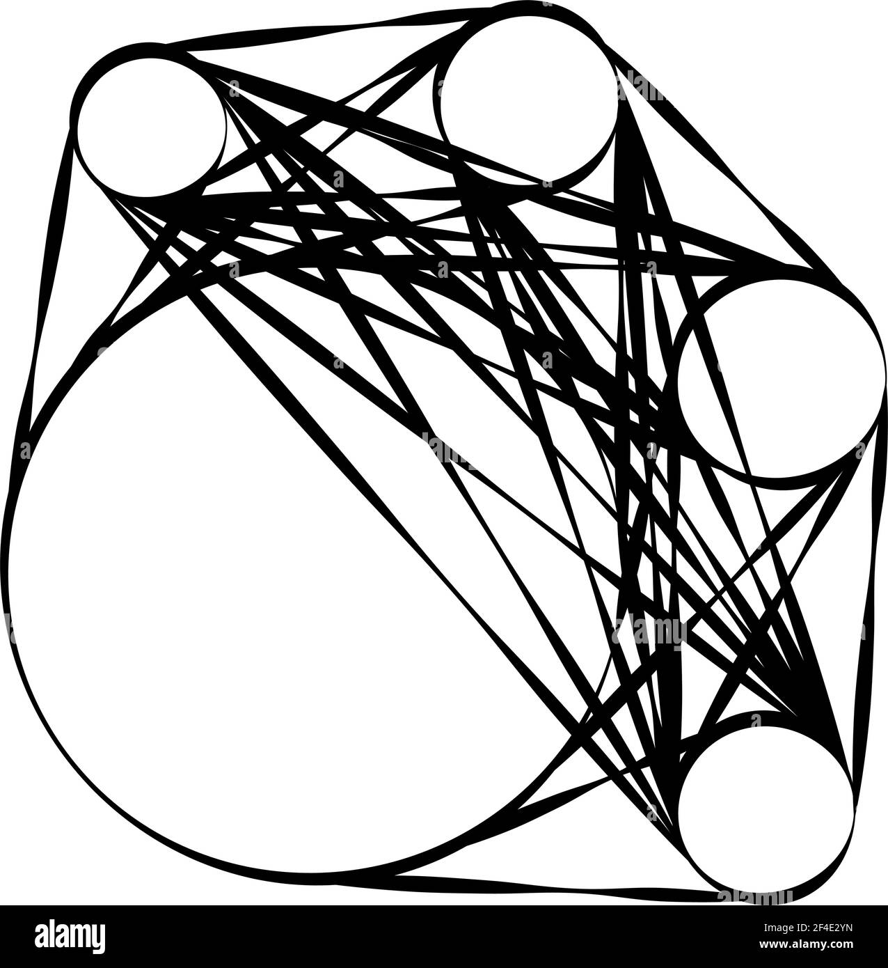 Abstraktes Motiv, Mandala Form Design Element - Stock Illustration, Clip Art Grafiken Stock Vektor