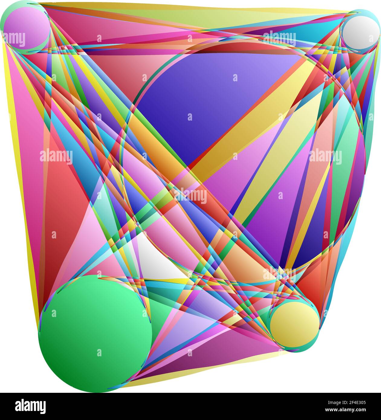 Abstraktes Motiv, Mandala Form Design Element - Stock Illustration, Clip Art Grafiken Stock Vektor