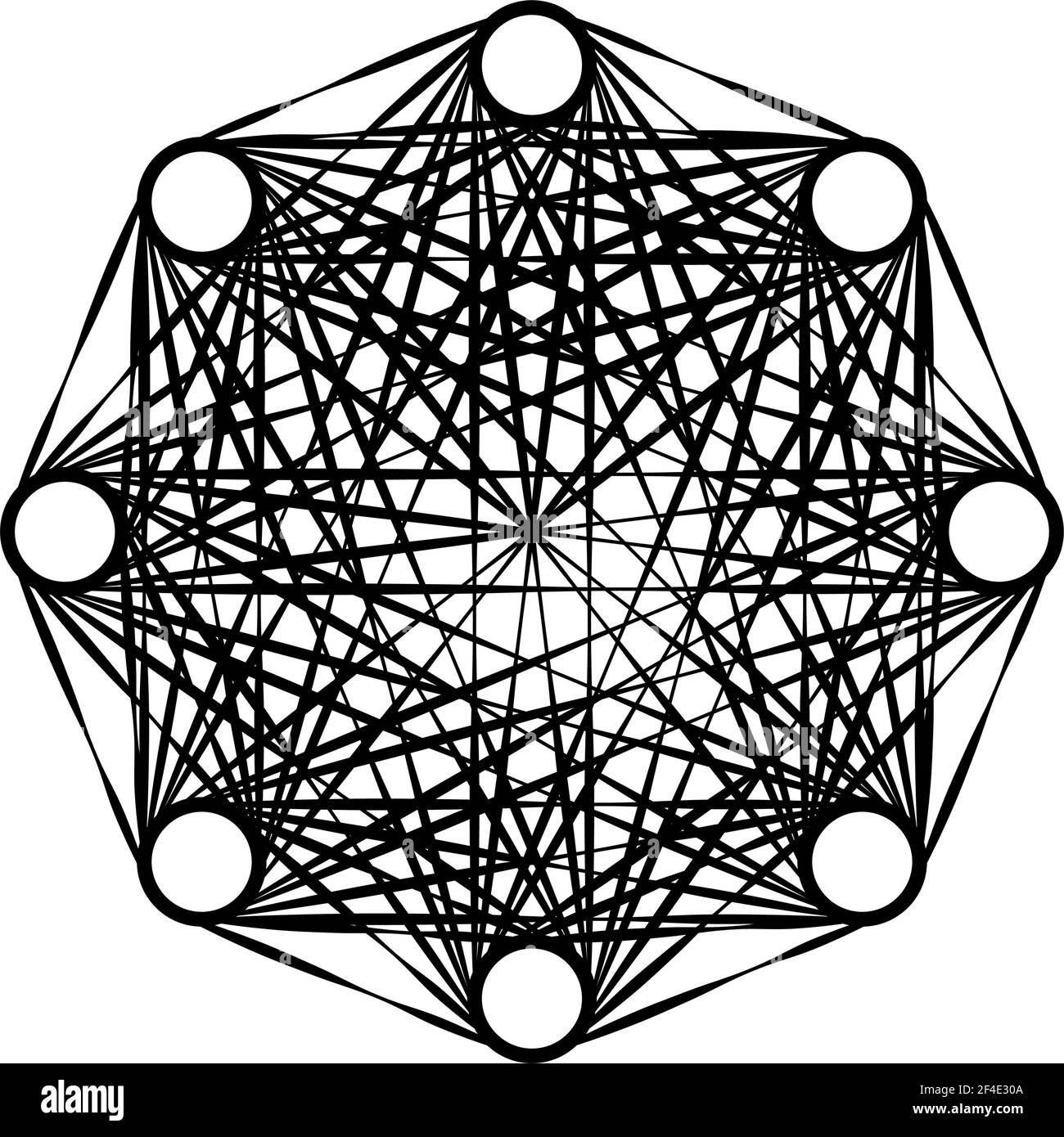 Abstraktes Motiv, Mandala Form Design Element - Stock Illustration, Clip Art Grafiken Stock Vektor