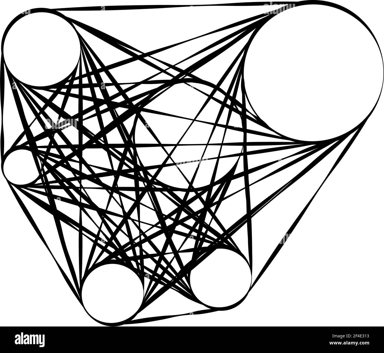 Abstraktes Motiv, Mandala Form Design Element - Stock Illustration, Clip Art Grafiken Stock Vektor