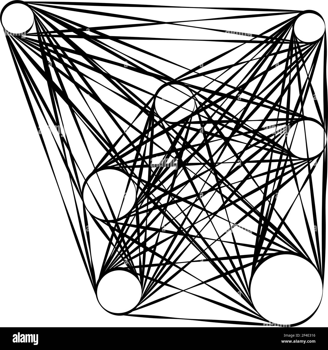 Abstraktes Motiv, Mandala Form Design Element - Stock Illustration, Clip Art Grafiken Stock Vektor