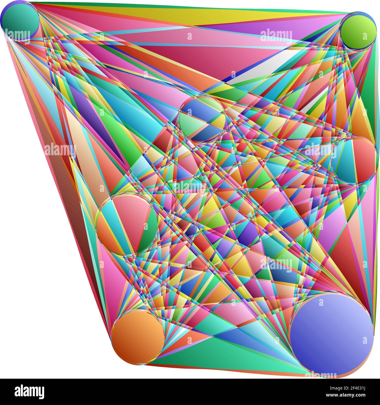 Abstraktes Motiv, Mandala Form Design Element - Stock Illustration, Clip Art Grafiken Stock Vektor