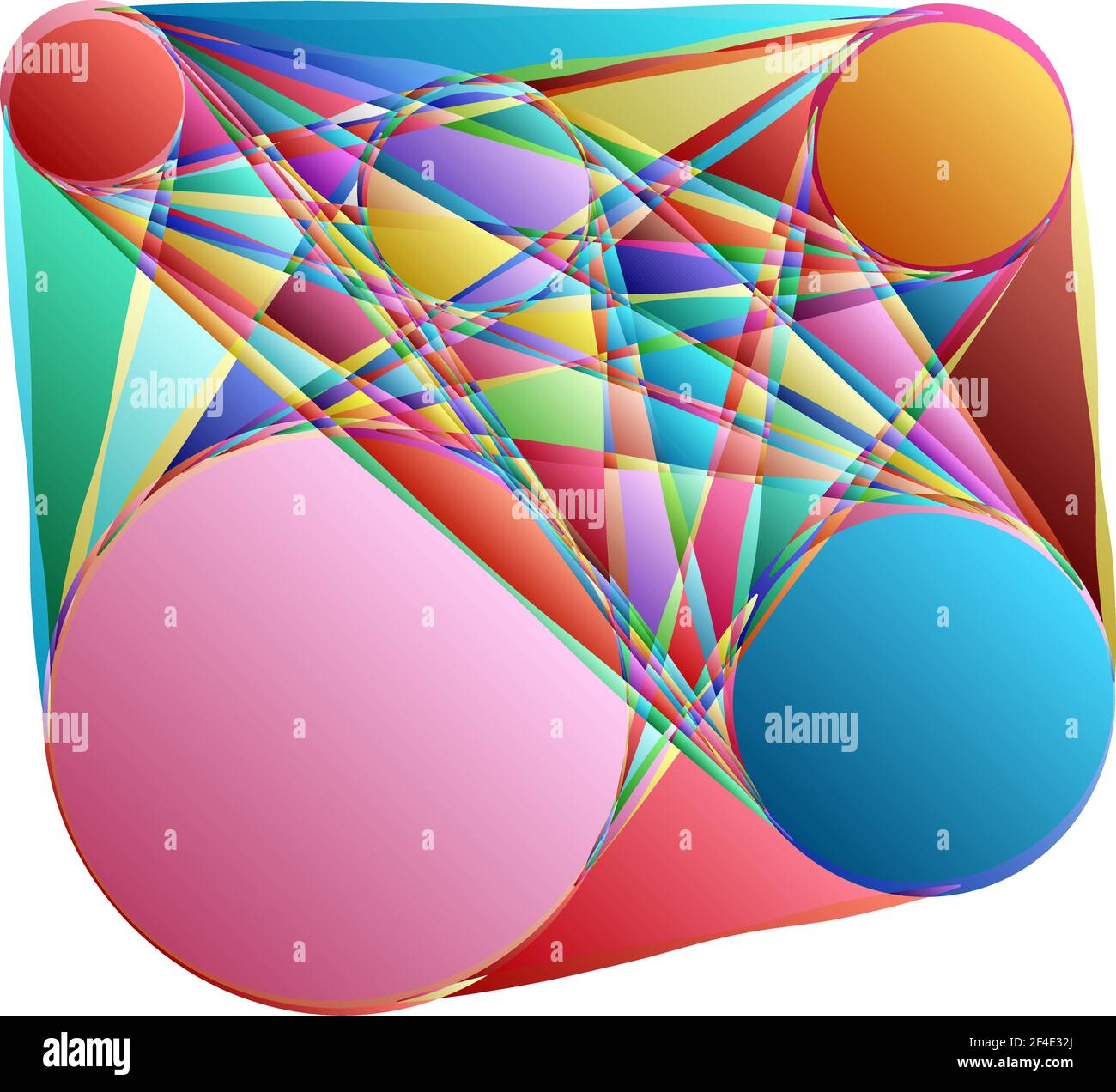 Abstraktes Motiv, Mandala Form Design Element - Stock Illustration, Clip Art Grafiken Stock Vektor