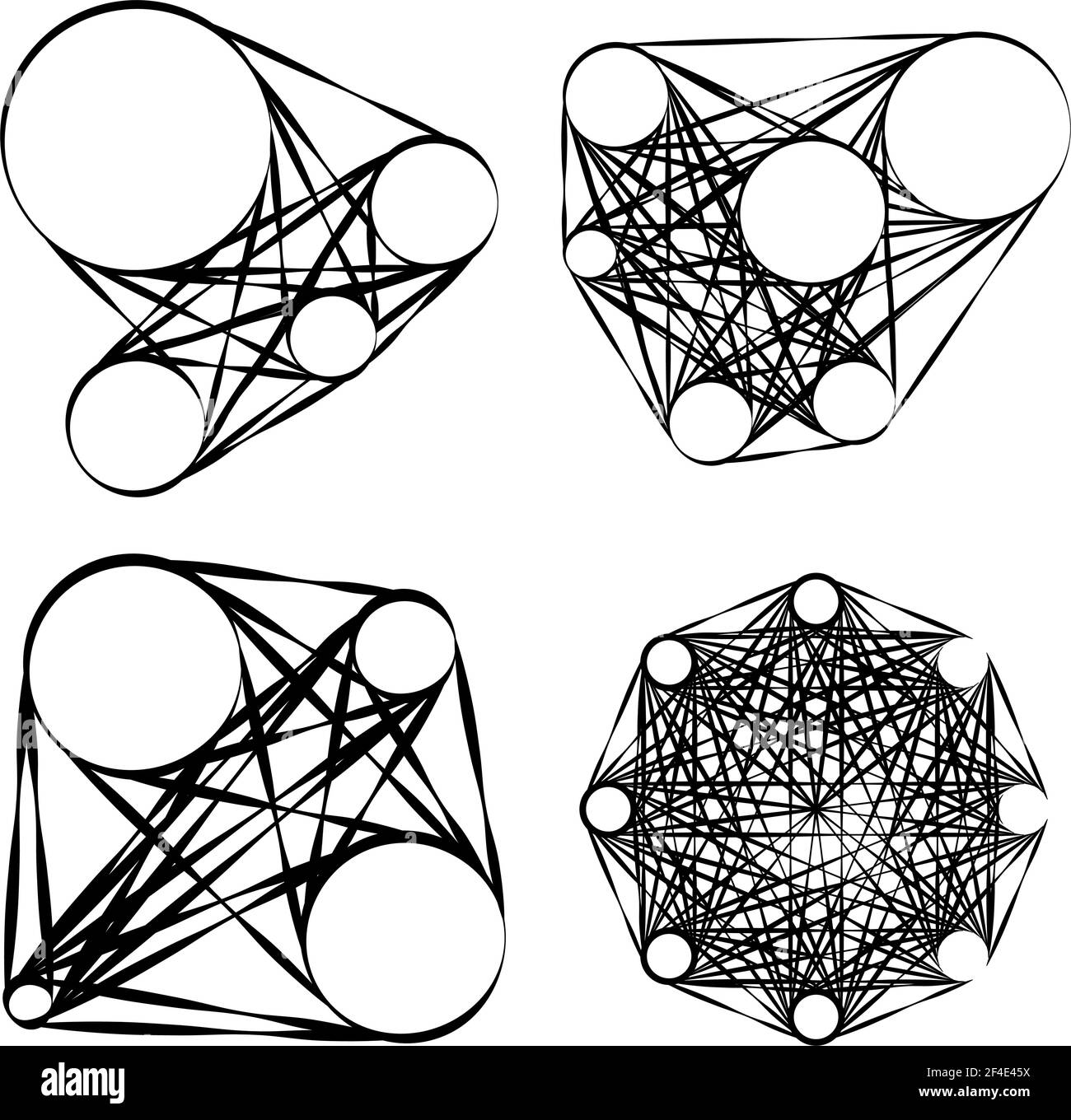 Abstraktes Motiv, Mandala Form Design Element - Stock Illustration, Clip Art Grafiken Stock Vektor