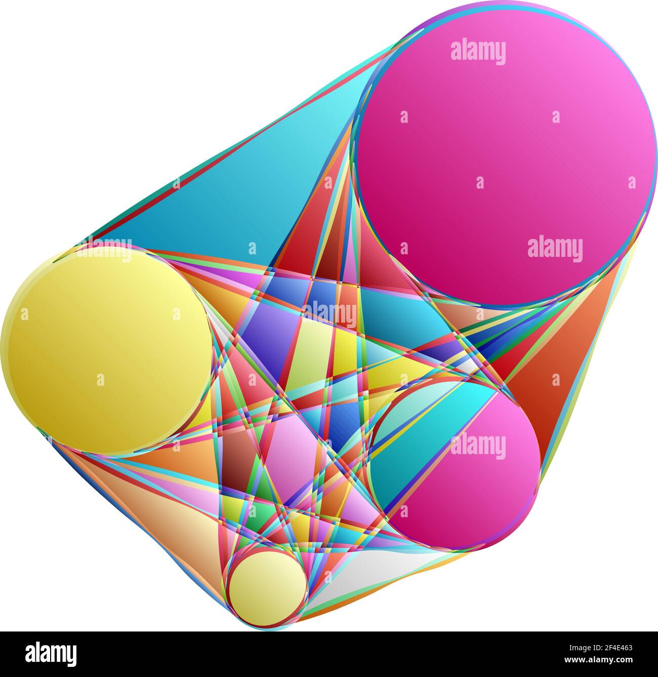 Abstraktes Motiv, Mandala Form Design Element - Stock Illustration, Clip Art Grafiken Stock Vektor