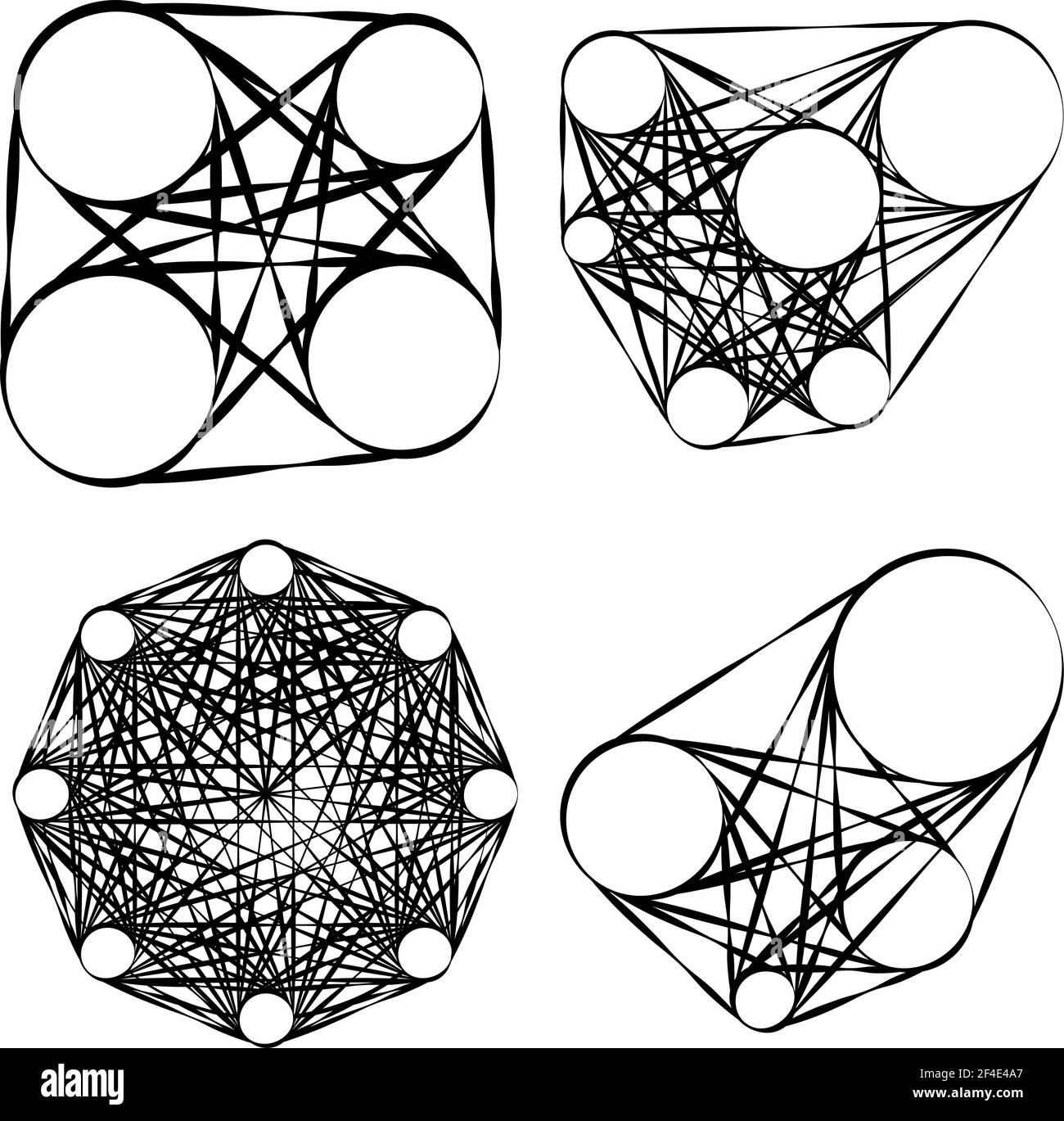 Abstraktes Motiv, Mandala Form Design Element - Stock Illustration, Clip Art Grafiken Stock Vektor