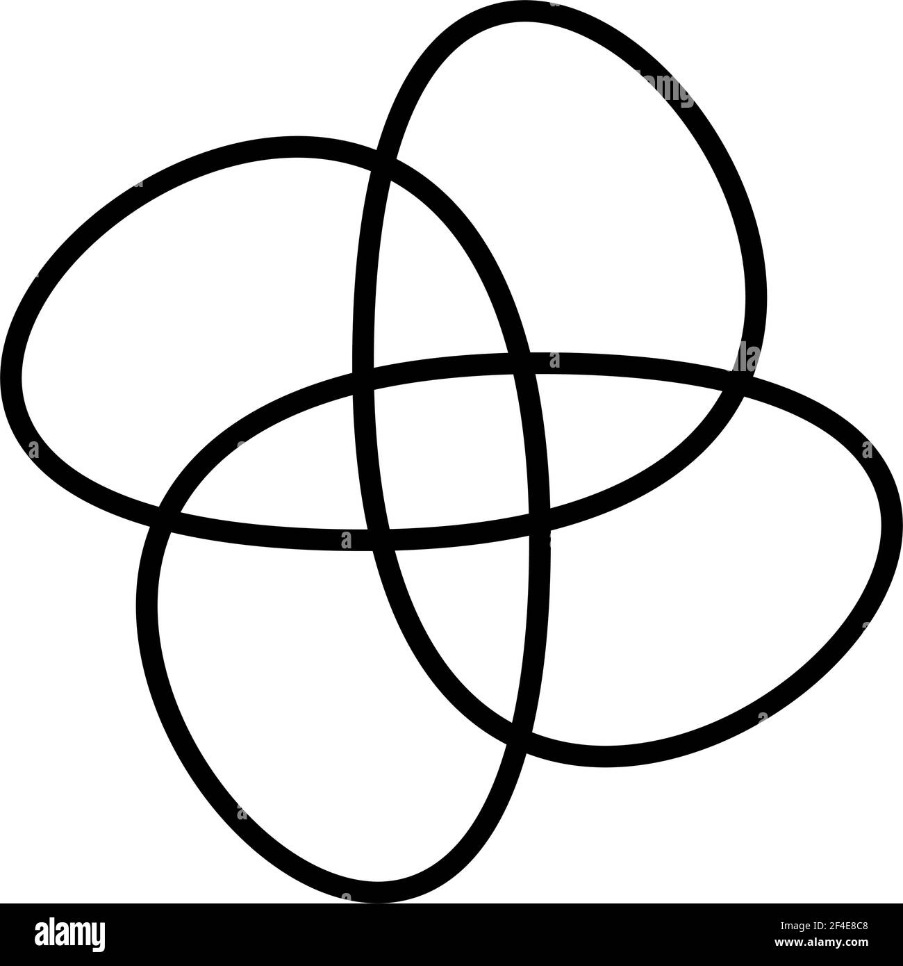 Abstraktes Motiv, Mandala Form Design Element - Stock Illustration, Clip Art Grafiken Stock Vektor