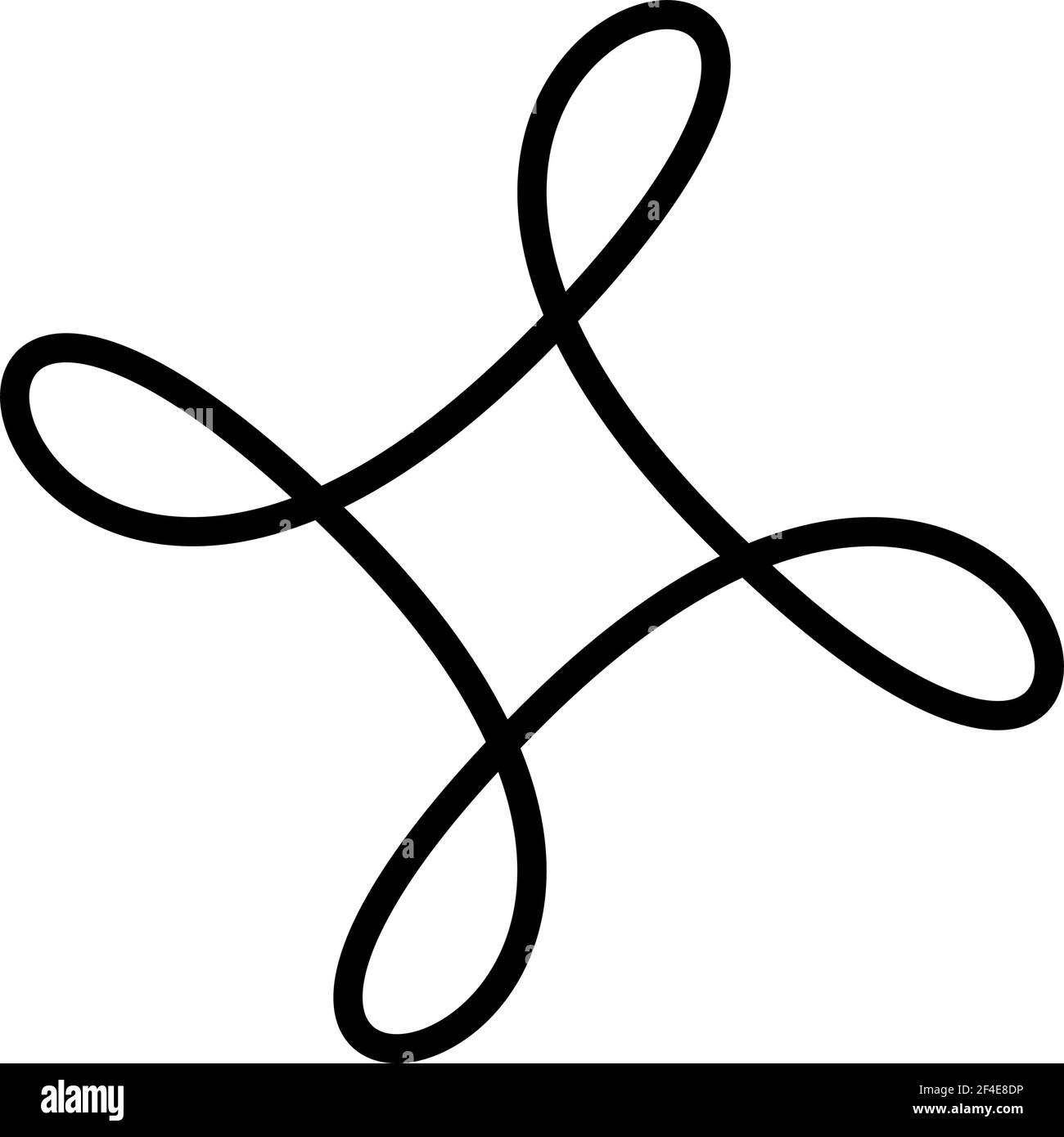 Abstraktes Motiv, Mandala Form Design Element - Stock Illustration, Clip Art Grafiken Stock Vektor