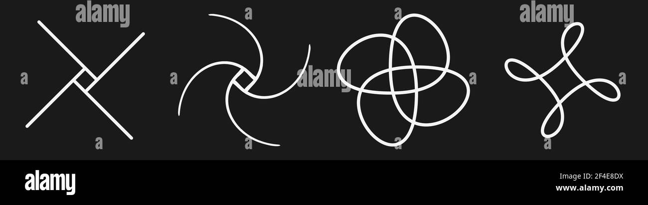 Abstraktes Motiv, Mandala Form Design Element - Stock Illustration, Clip Art Grafiken Stock Vektor