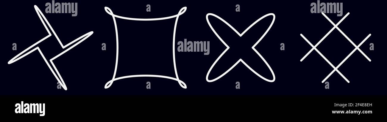 Abstraktes Motiv, Mandala Form Design Element - Stock Illustration, Clip Art Grafiken Stock Vektor