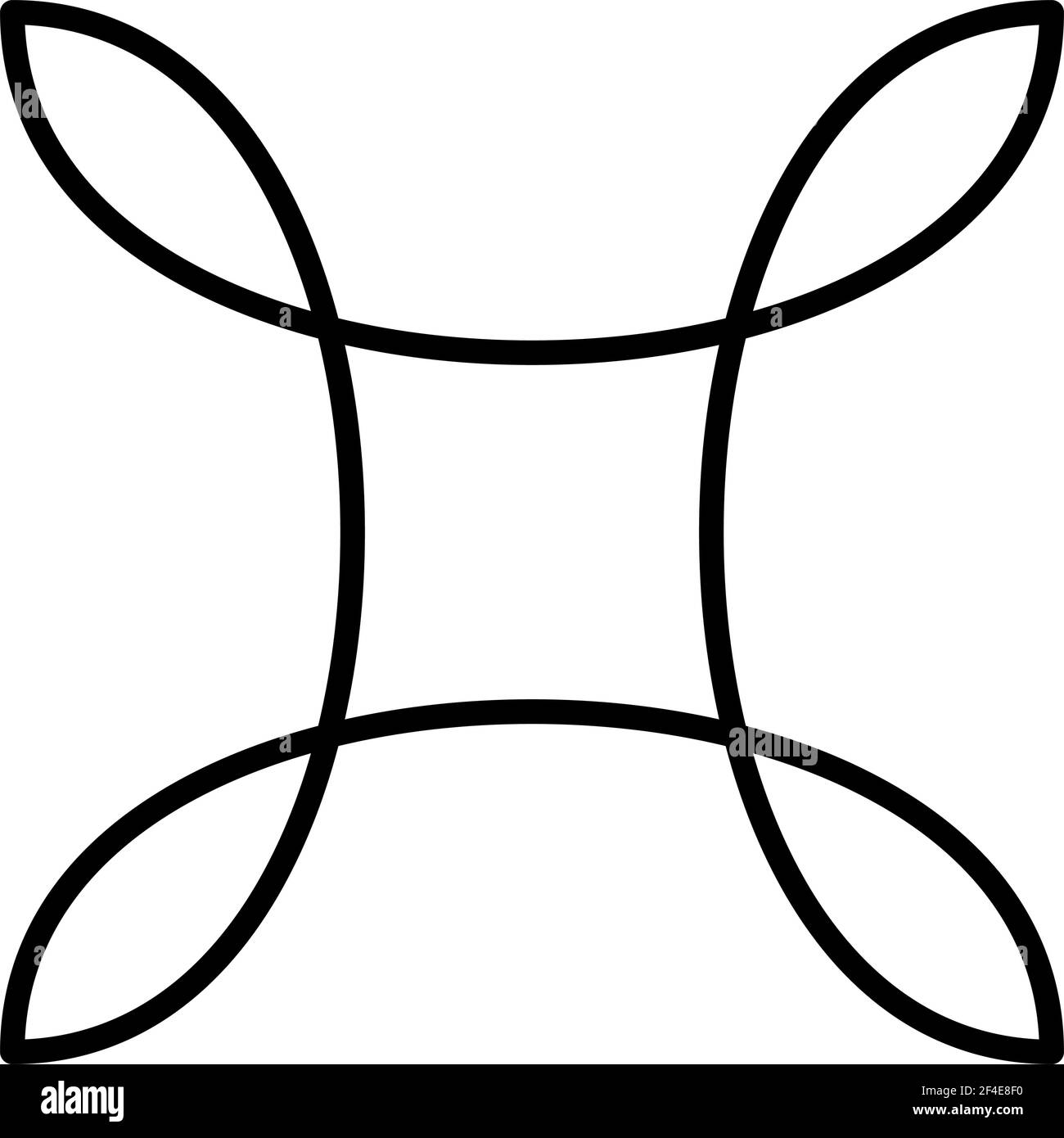 Abstraktes Motiv, Mandala Form Design Element - Stock Illustration, Clip Art Grafiken Stock Vektor