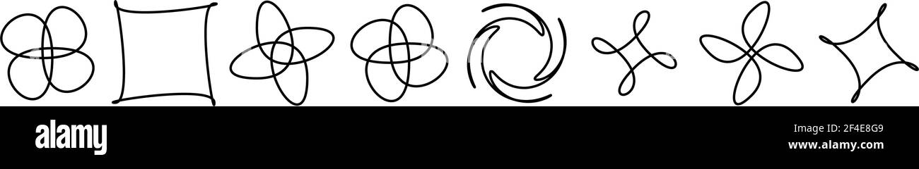 Abstraktes Motiv, Mandala Form Design Element - Stock Illustration, Clip Art Grafiken Stock Vektor